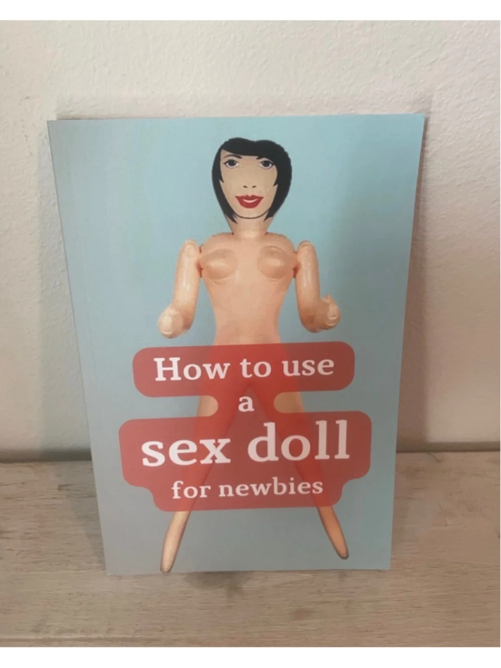 Funny Sex Doll for Newbies Blank Gag Gift Notebook
